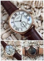 Calibre de Cartier White Roman Numeral Dial Automatic Watch